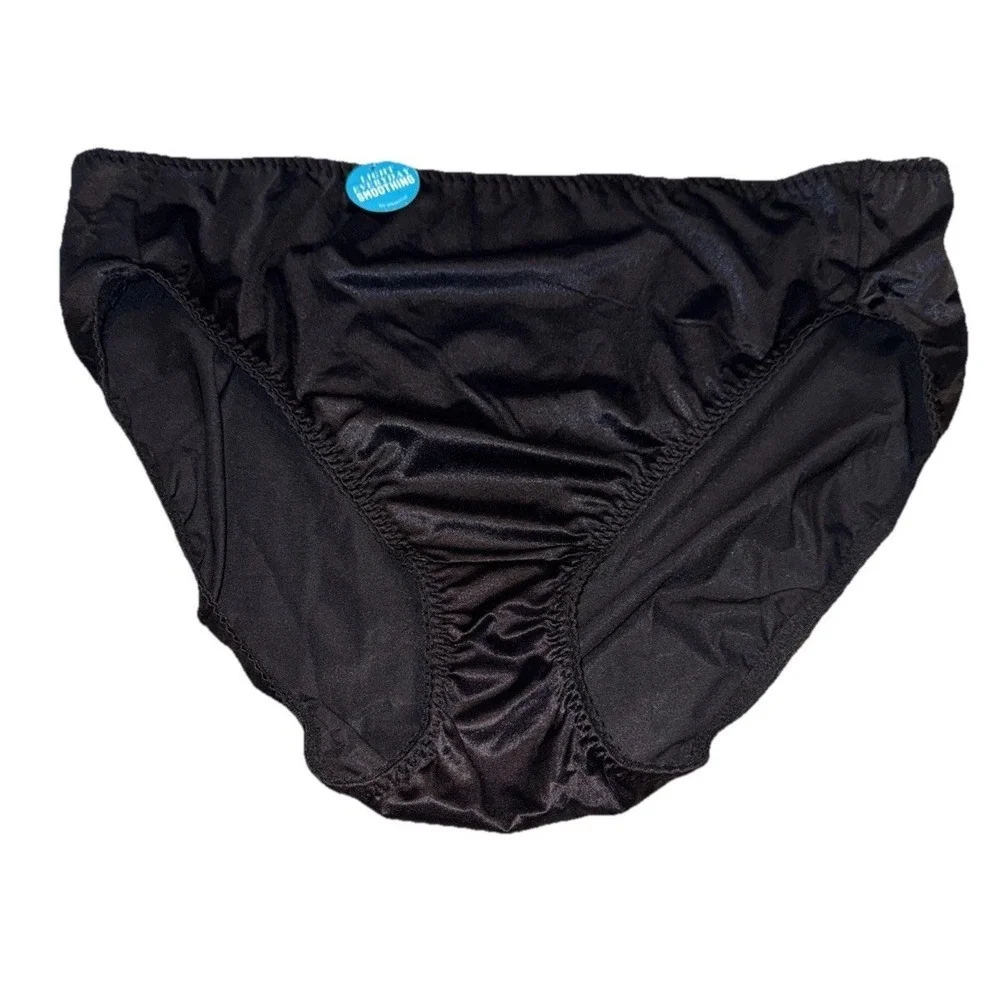 Vintage Vanity Fair Black Plus Sz 4XL XXXXL Undershapers Panty Panties‎  #48301